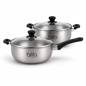 Metal Finish Karahi Set